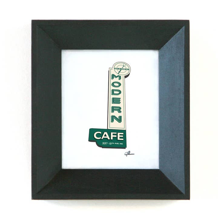 Modern Cafe Sign | MN Print for wholesale by United Goods