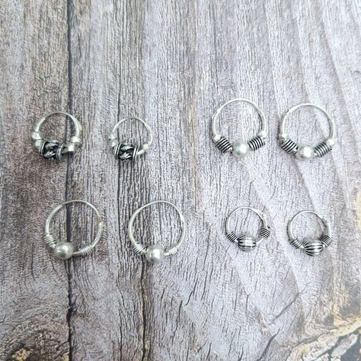 Hecho a mano - Wholesale Hoop Earrings - Indian hoop earring M.0