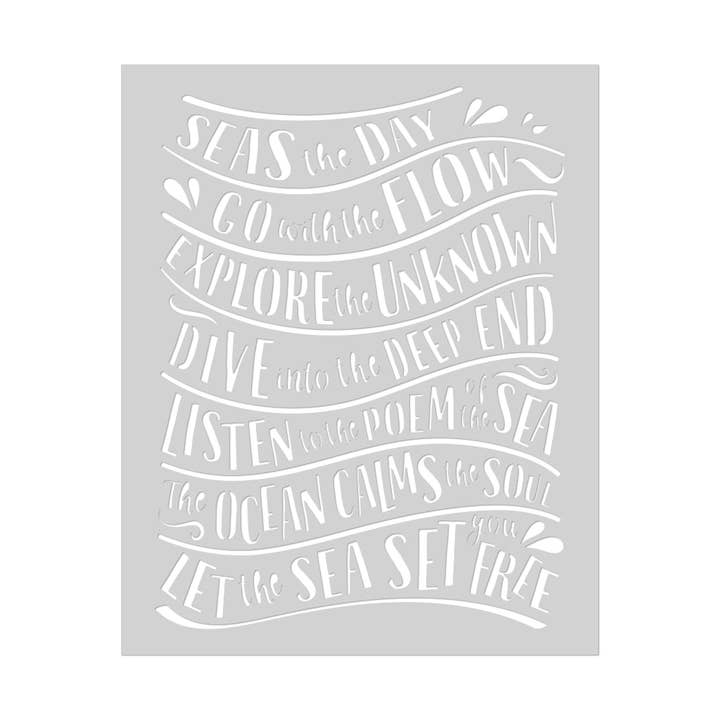 Hero Arts Écoute la Mer Pochoir pour la vente par Hero Arts + Spellbinders Wholesale