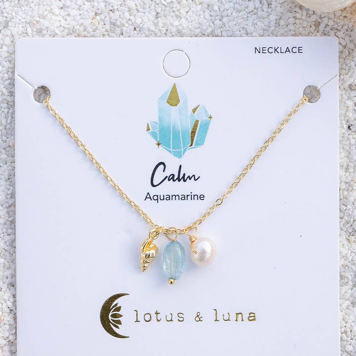 Pearl of the Shore Onshore Necklace for wholesale by Lotus and Luna