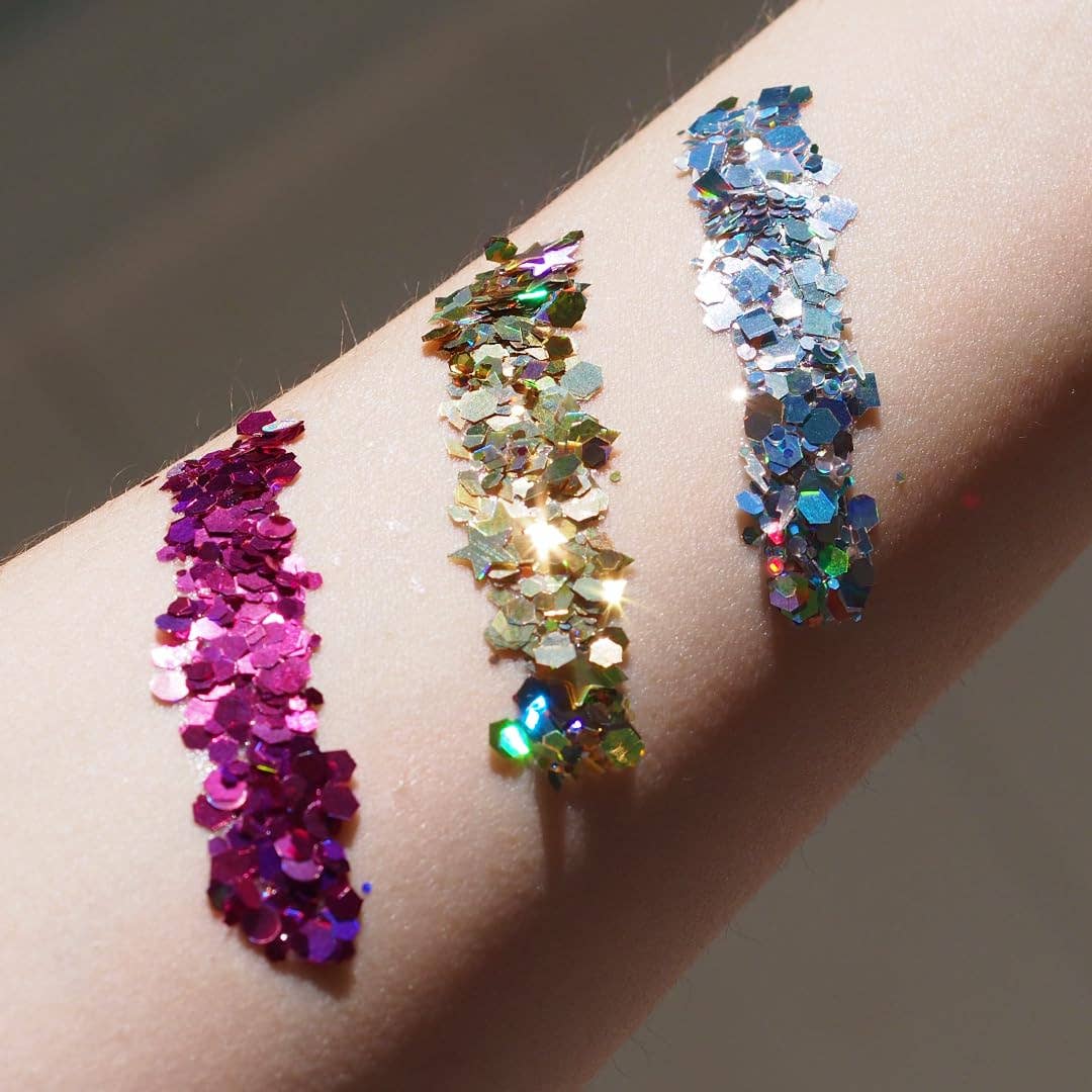 Unicorn Snot | Glitter Beauty - Wholesale Body glitter/shimmer - Macro Body Glitter | Fuchsia-Zinnia | Chunky Body Glitter8