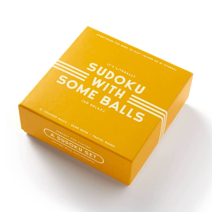 Chronicle Books - Wholesale Board Game - Brass Monkey Sudoku With Some Balls Sudoku Game Set0