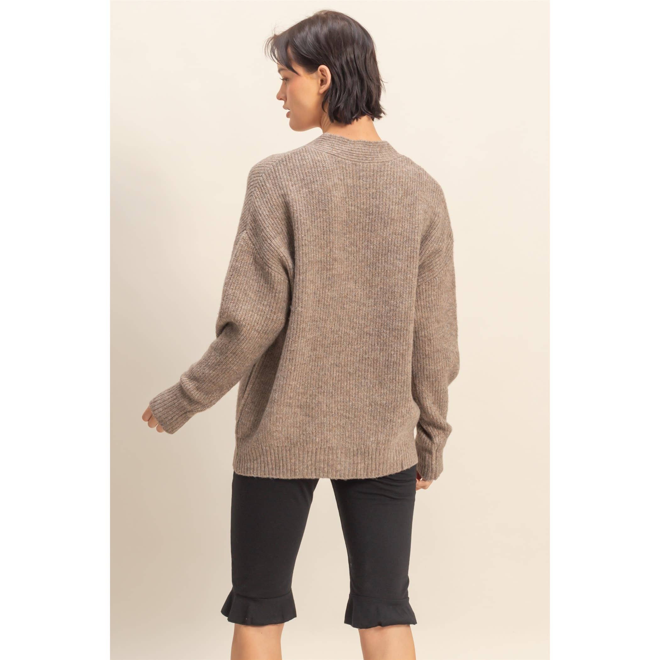HYFVE - Wholesale Cardigan - Women's - Oversized Sweater Cardigan With Front Pockets22