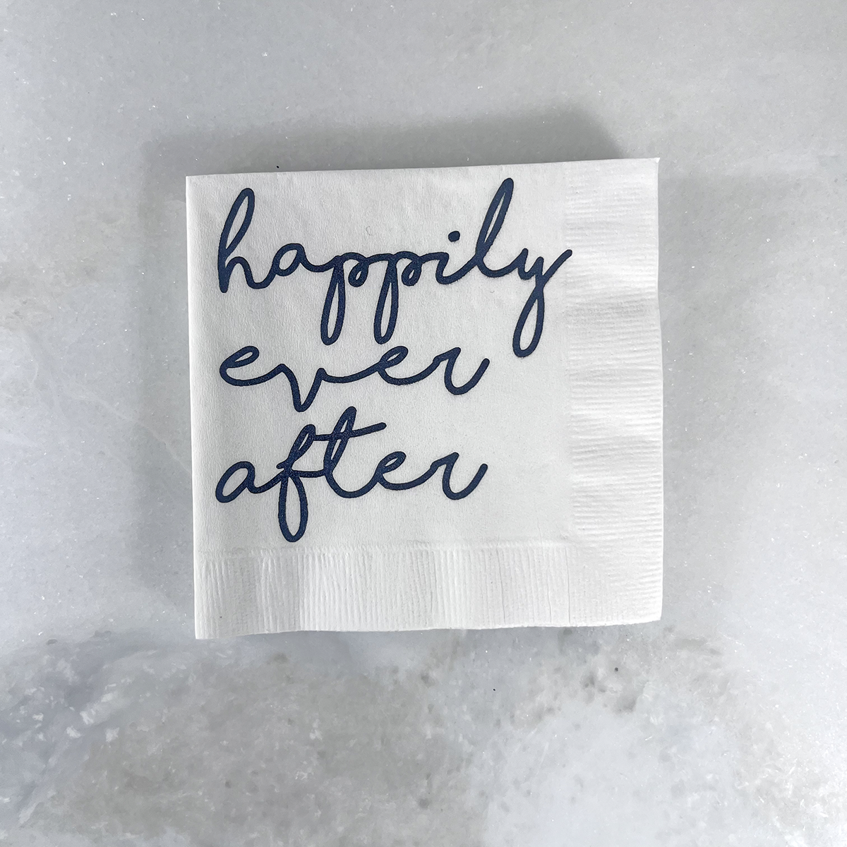 Katherine Designs & Co. - Venta al por mayor Servilletas desechables - Servilletas para cóctel 'Happily Ever After', regalo para boda o compromiso1