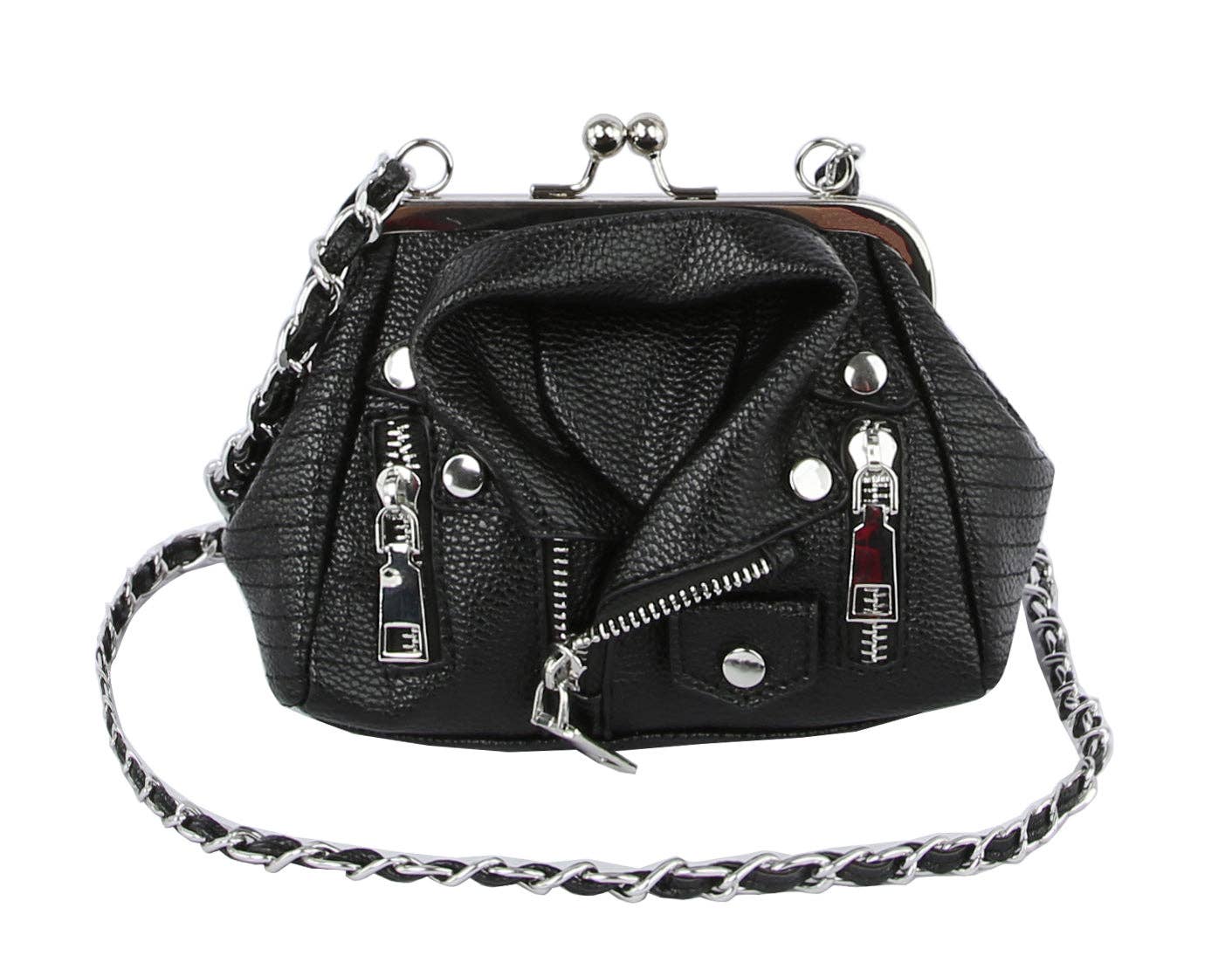 Handbag Factory Corp - Wholesale Crossbody Bag - Women's - Women Motorcycle Biker Jacket Bag Clutch8