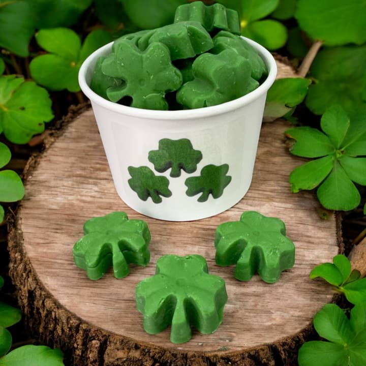 Fondants de cire irlandaise au trèfle de la Saint-Patrick Margarita au citron vert 113 g pour la vente par Eartherella Soap & Candle Co., LLC