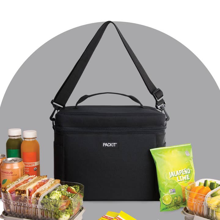 PackIt® Freezable Newport Cooler, Black for wholesale by PackIt