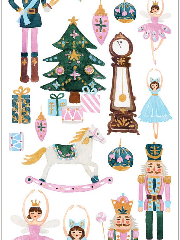 Pegatinas de Cascanueces de Navidad Pastel C215 para venta al por mayor de Violette Stickers