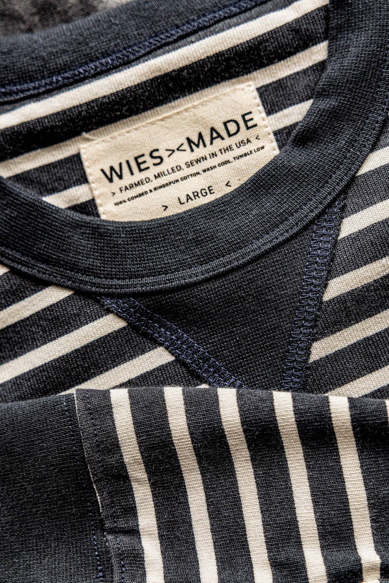 Navy Stripe Stinson Pullover | 12oz Rugby Jersey 100% cotton for wholesale on Faire1