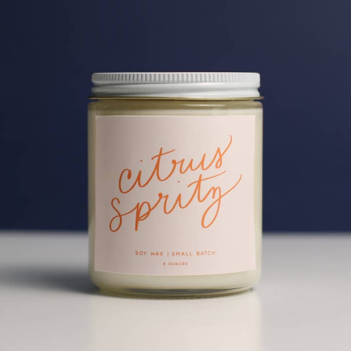 Poured Goods - Wholesale Jar/Filled Candle - Citrus Spritz - Candle4