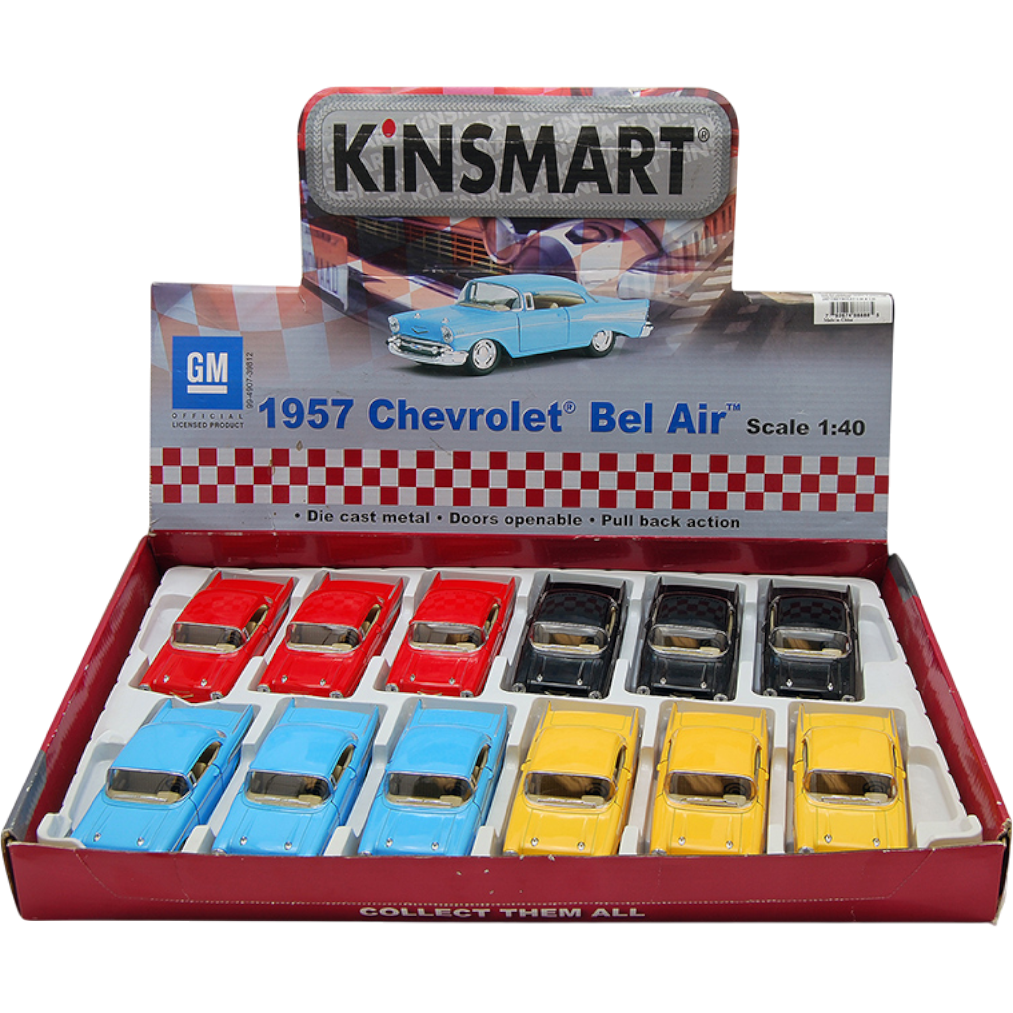Cow Crack Wholesale - Wholesale Toy Car/Truck - Kids - Kinsmart Chevrolet Bel-Air Hard Top Diecast 1/40 Scale 0