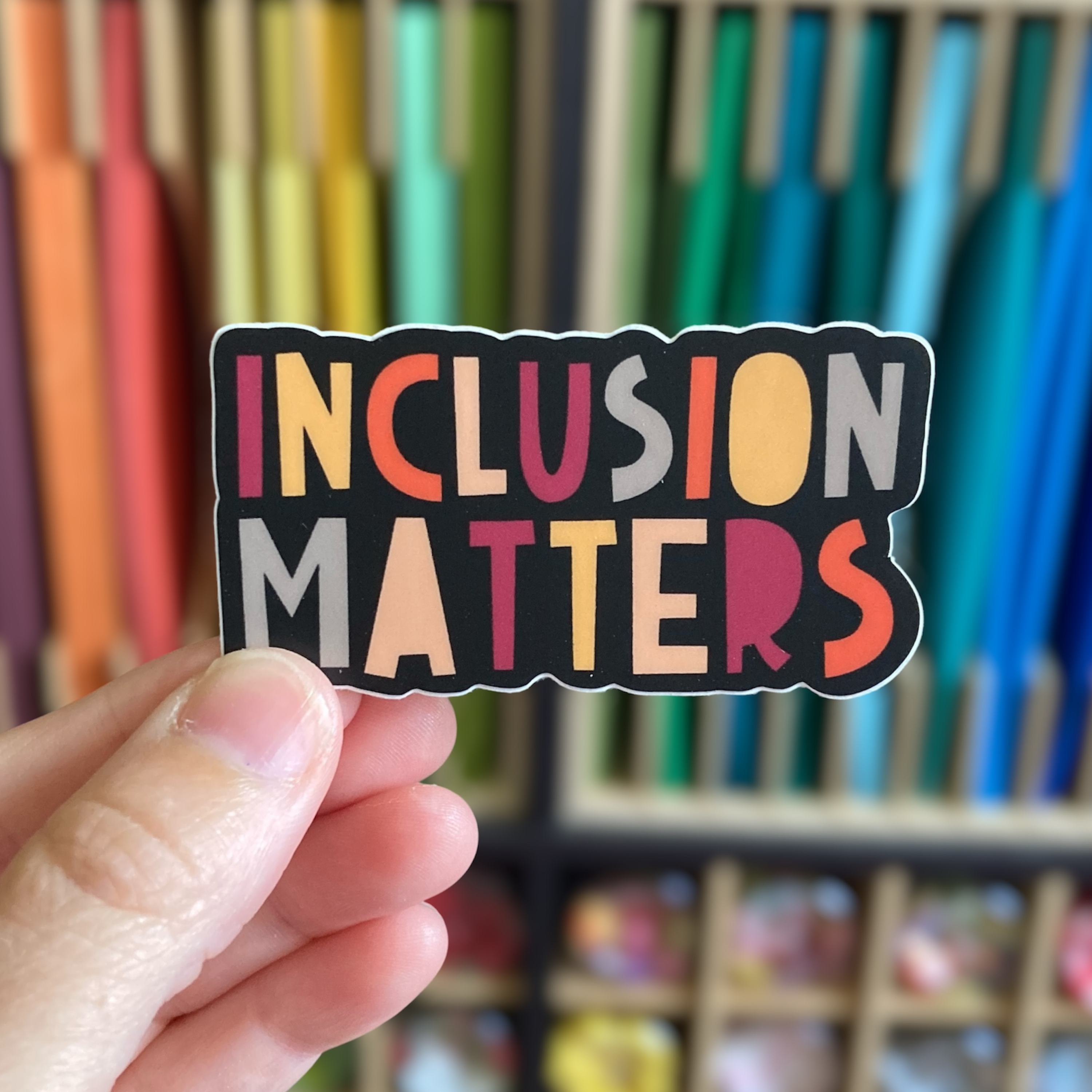 PartyHappier - Wholesale Sticker - Inclusion Matters Vinyl Sticker0