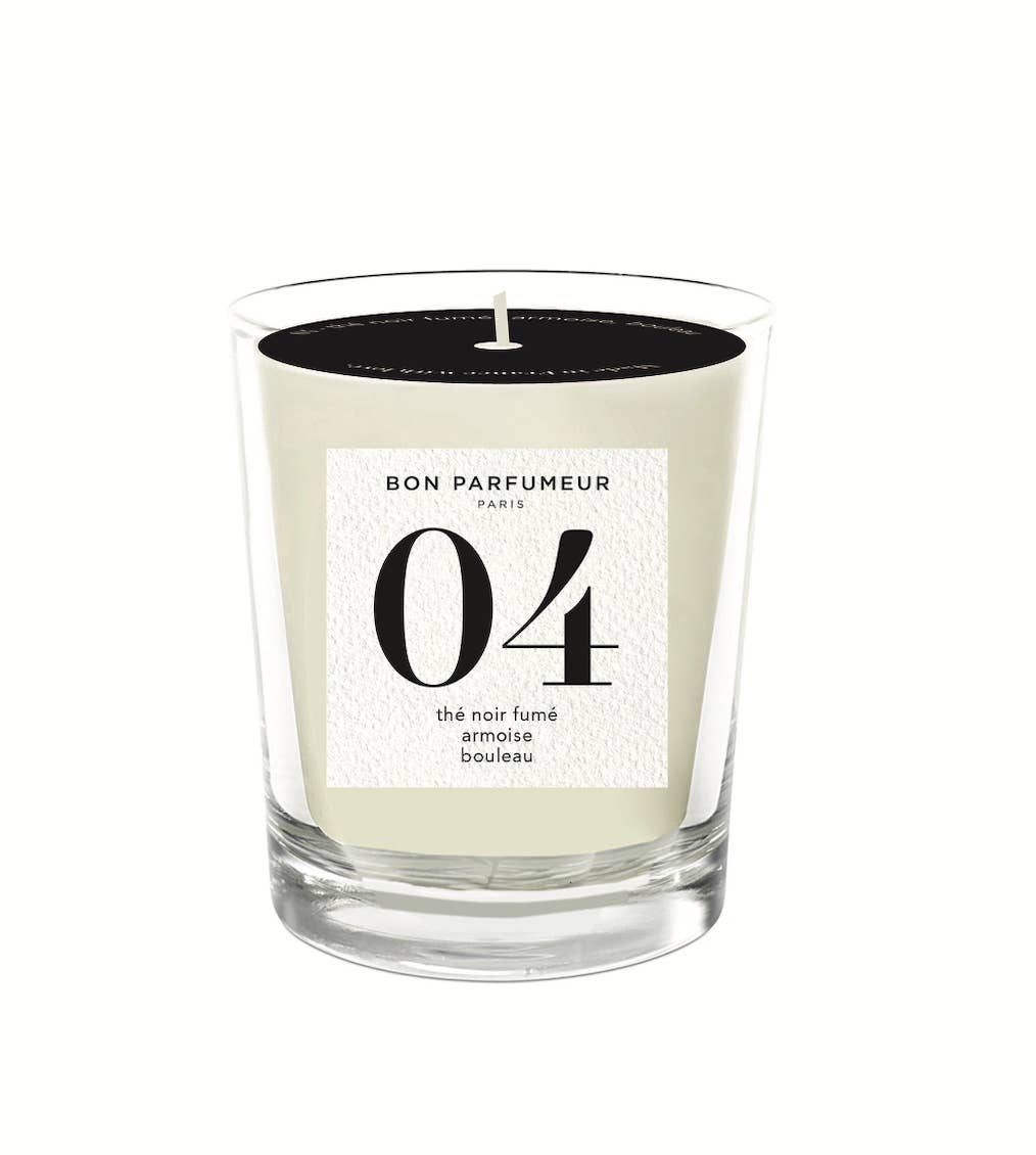 Bon Parfumeur - Wholesale Jar/Filled Candle - 04 - Smoked black tea mugwort birch