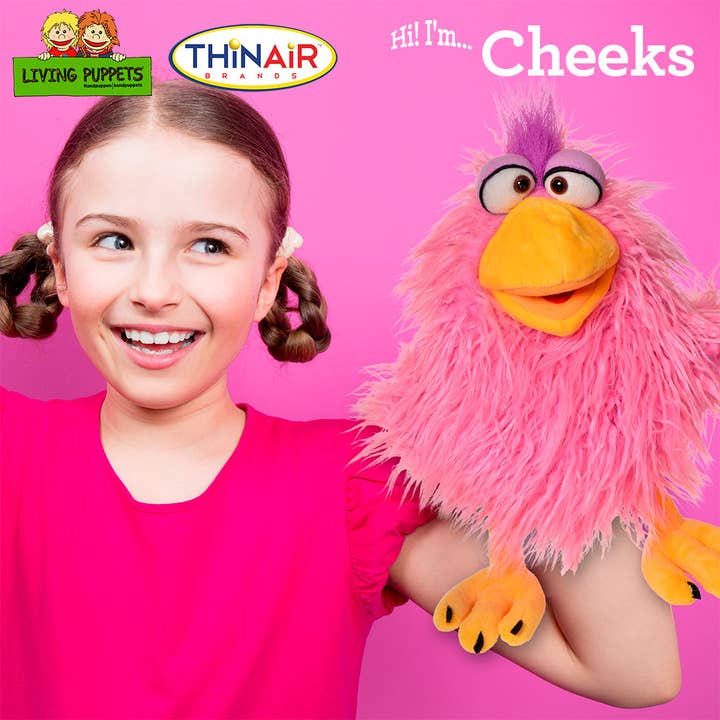 Thin Air Brands - Wholesale Puppet - Kids & Baby - Living Puppets - Cheeks 14 inch Chicken Hand Puppet