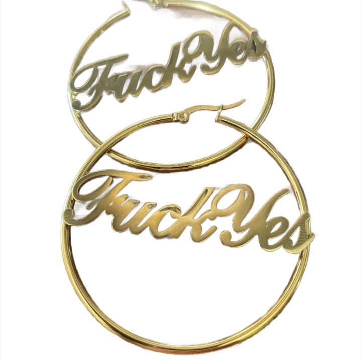 Créoles Fuck Yes pour la vente par Fantastico Fans