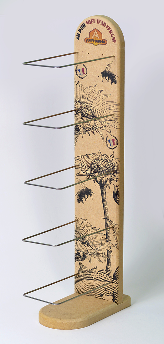 Bonbon-France - Vendita all'ingrosso Vetrina per rivenditori - Cibo e bevande - Espositore Apipharma con 5 scomparti2