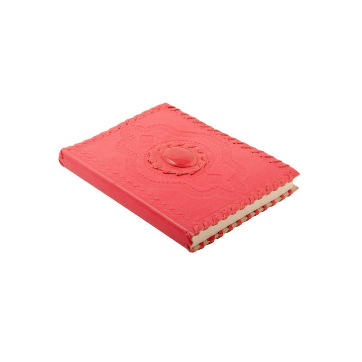Namaste - Wholesale Notebook - Leather Notebook With Dyed Stone Insert2