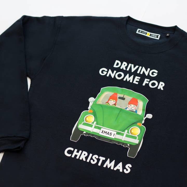 Of Life & Lemons - Wholesale Graphic Sweatshirt - Unisex - 'Driving Gnome For Christmas' Jumper3