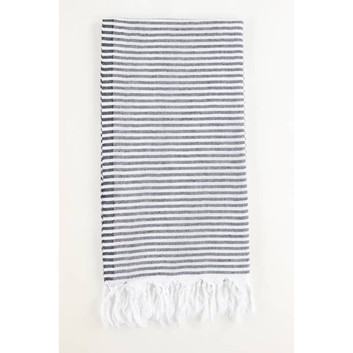 TURKISH LINEN & TOWELS - Wholesale Beach Towel - Premium Turkish Cotton Thin Striped Peshtemal Beach Towel17