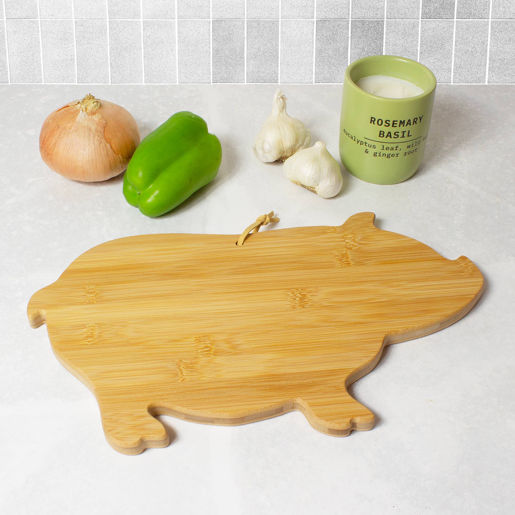 Totally Bamboo - Wholesale Cutting Board - Pig Shaped Cutting Board & Charcuterie Serving Board4