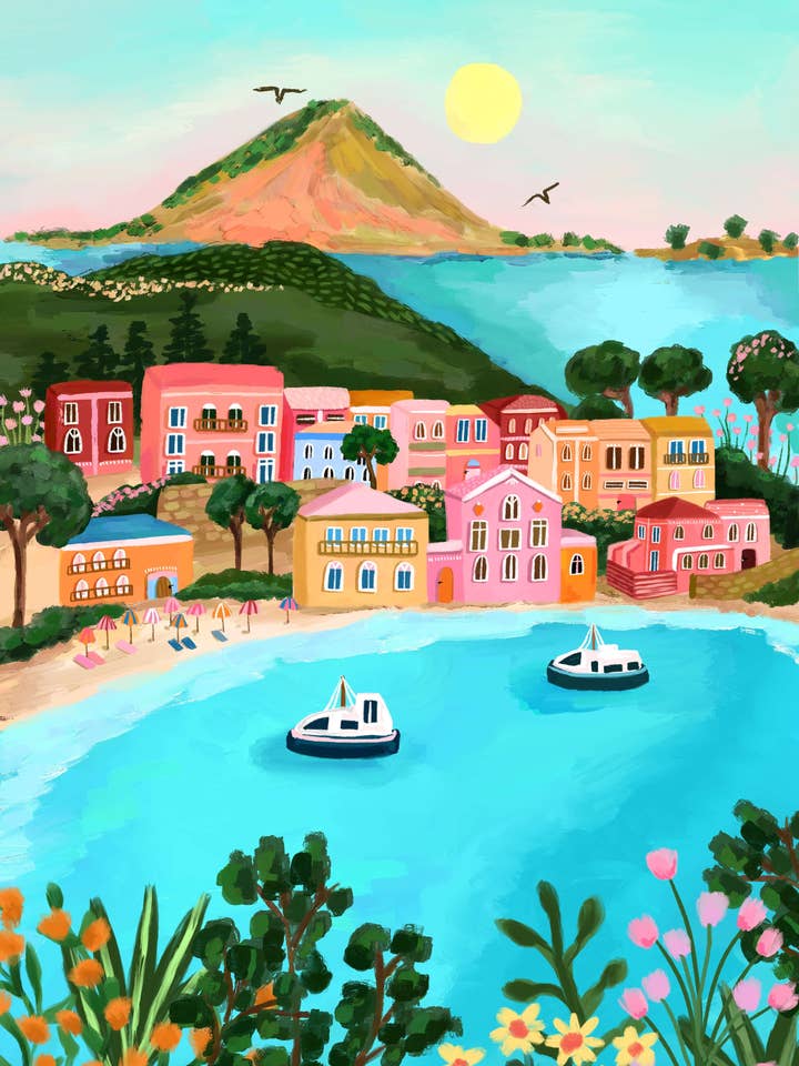Kefalonia for wholesale by Millie Illustrates