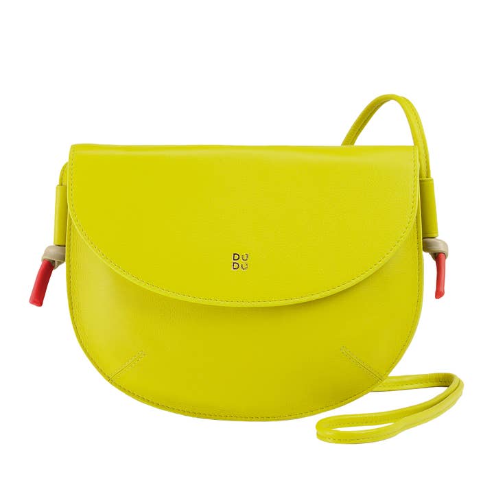 Dudu Medium Women'S Leather Crossbody Bag Lime for wholesale by dudu