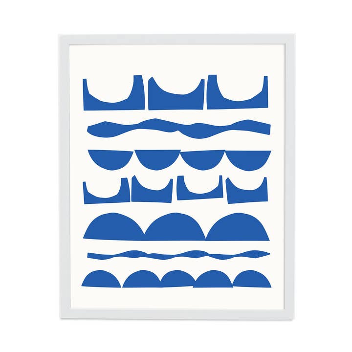 Stepping Stones (Kobolt) Konsttryck för wholesale av Ampersand Design Studio