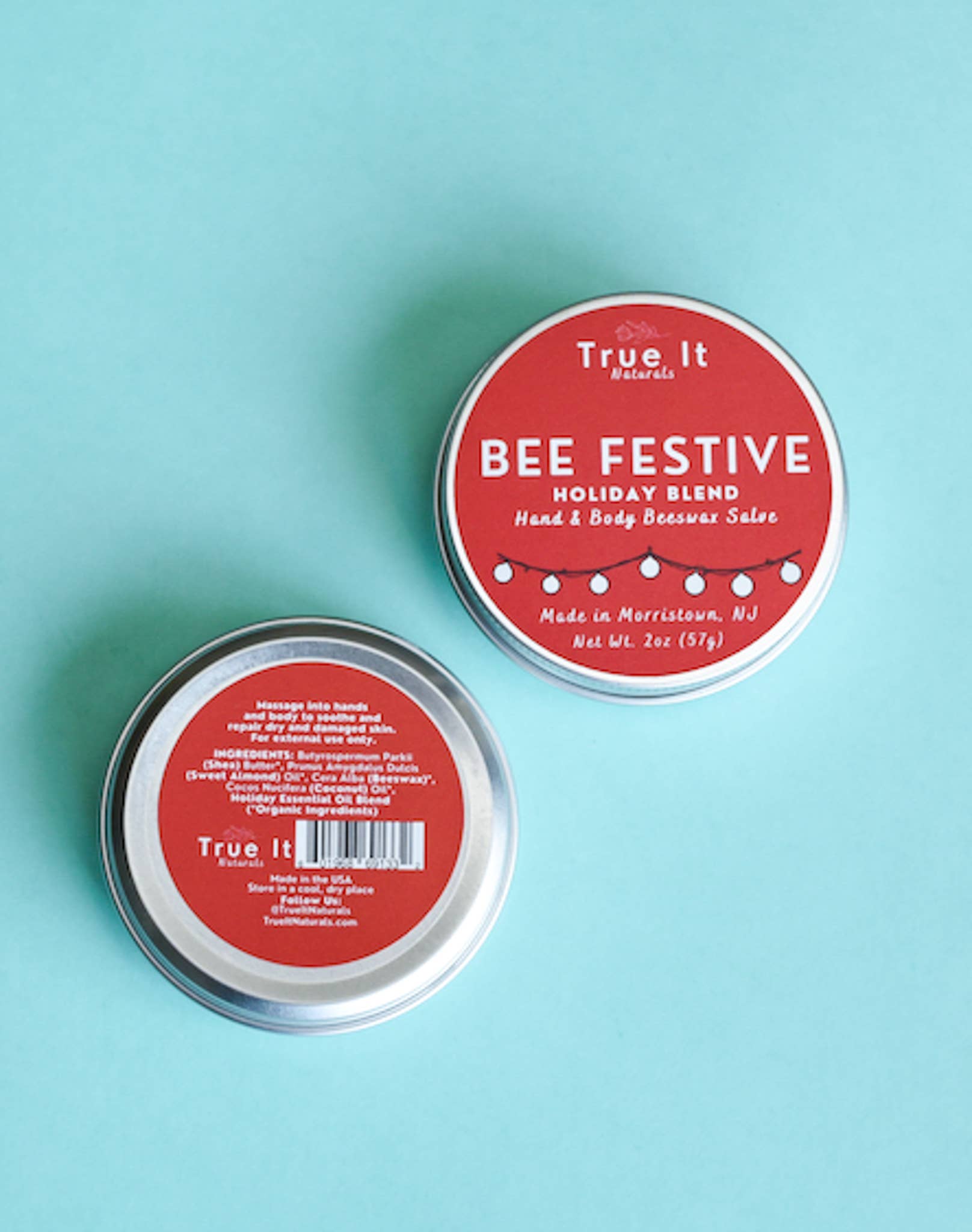 True It Naturals - Vendita all'ingrosso Unguenti/Balsami/Creme curative - Balsamo di Cera d'Api Festivo - BEE FESTIVE | Balsamo per Mani e Corpo6