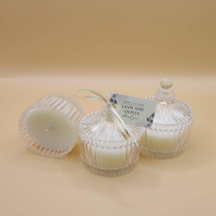 alCo Candles - Wholesale Party Favor - Personalized Wedding Favors - Mini Candles | Engagement Party Favors1