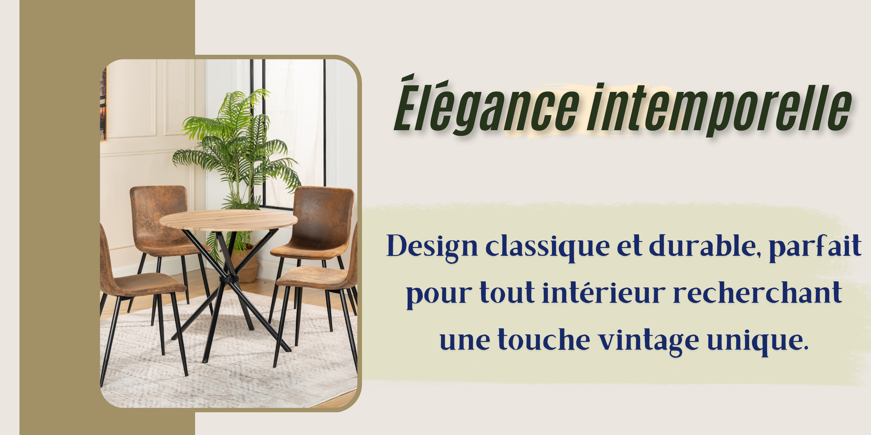 Urban Meuble - Wholesale Chair - Set of 4 vintage brown suede dining chairs with black legs SCARGILL SUEDE NL 4PCS8