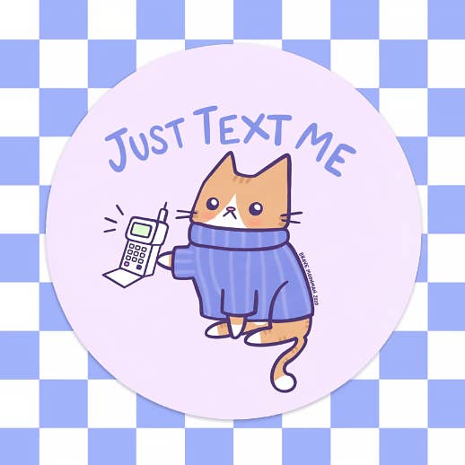 Bare tekst mig vinylklistermærke for engroshandel hos Brave Moonman