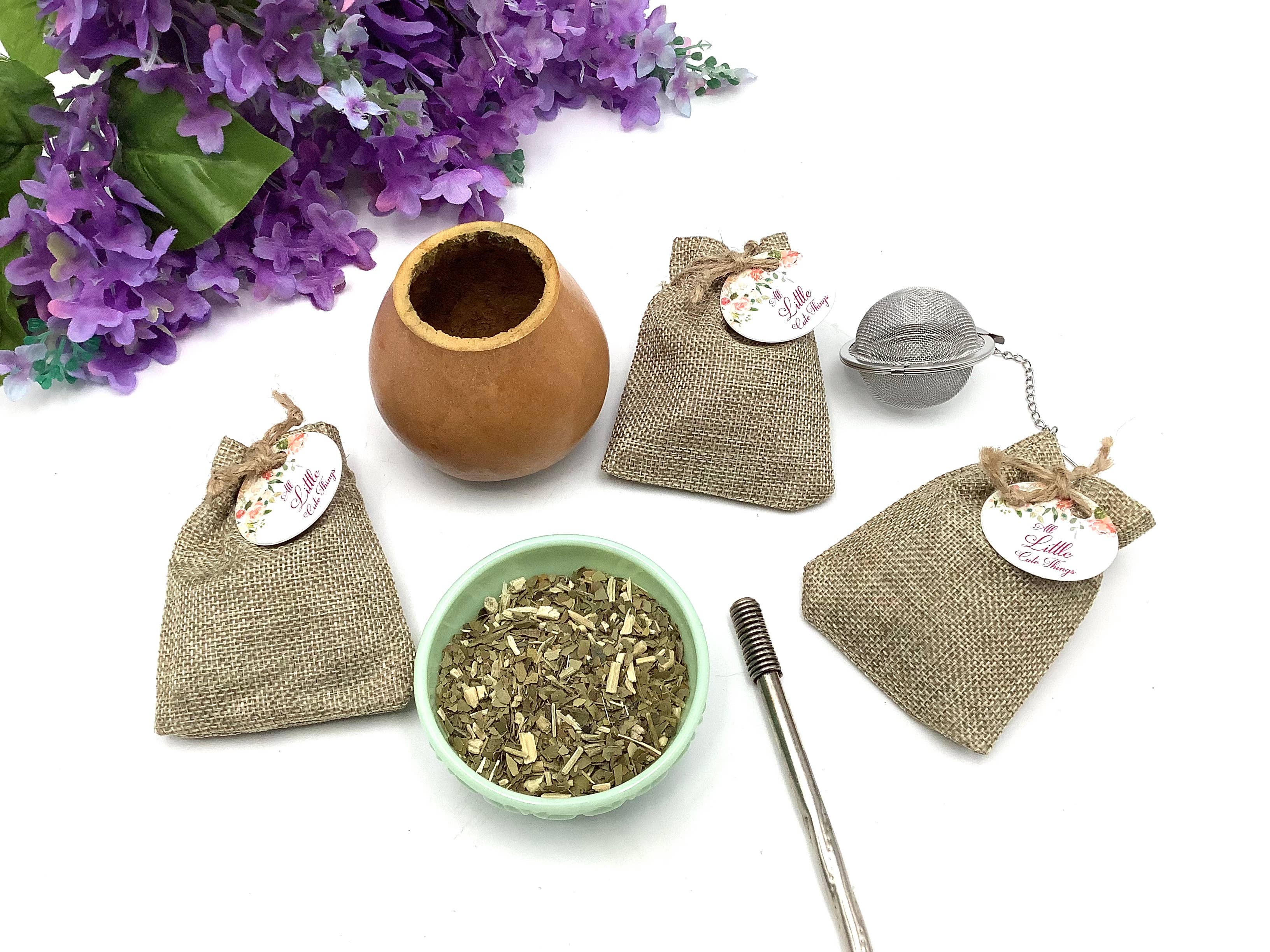 All Little Cute Things - Wholesale Loose Tea - Yerba Mate Argentina Uruguay Loose Leaf Tea Burlap Bag6