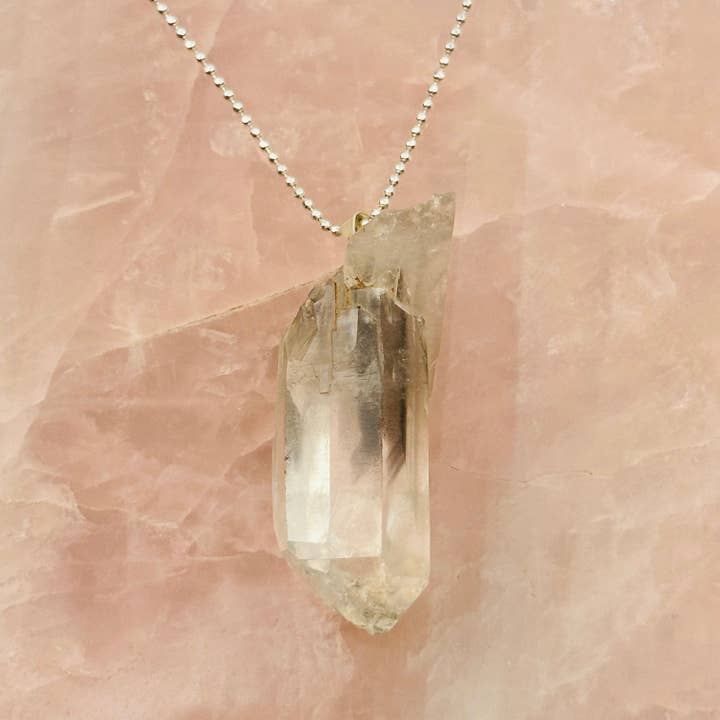 Rock Paradise - Wholesale Individual Charm/Pendant - Crystal Black Phantom Lithium Quartz Pendant RARE Find