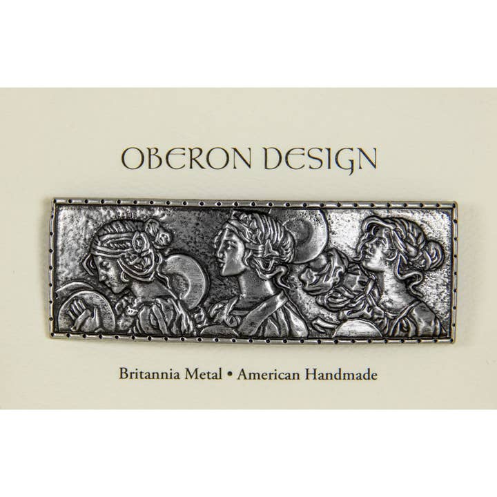 Oberon Design - Wholesale Barrette - Women's - Hair Clip, Barrette, Lady Parade 80mm1