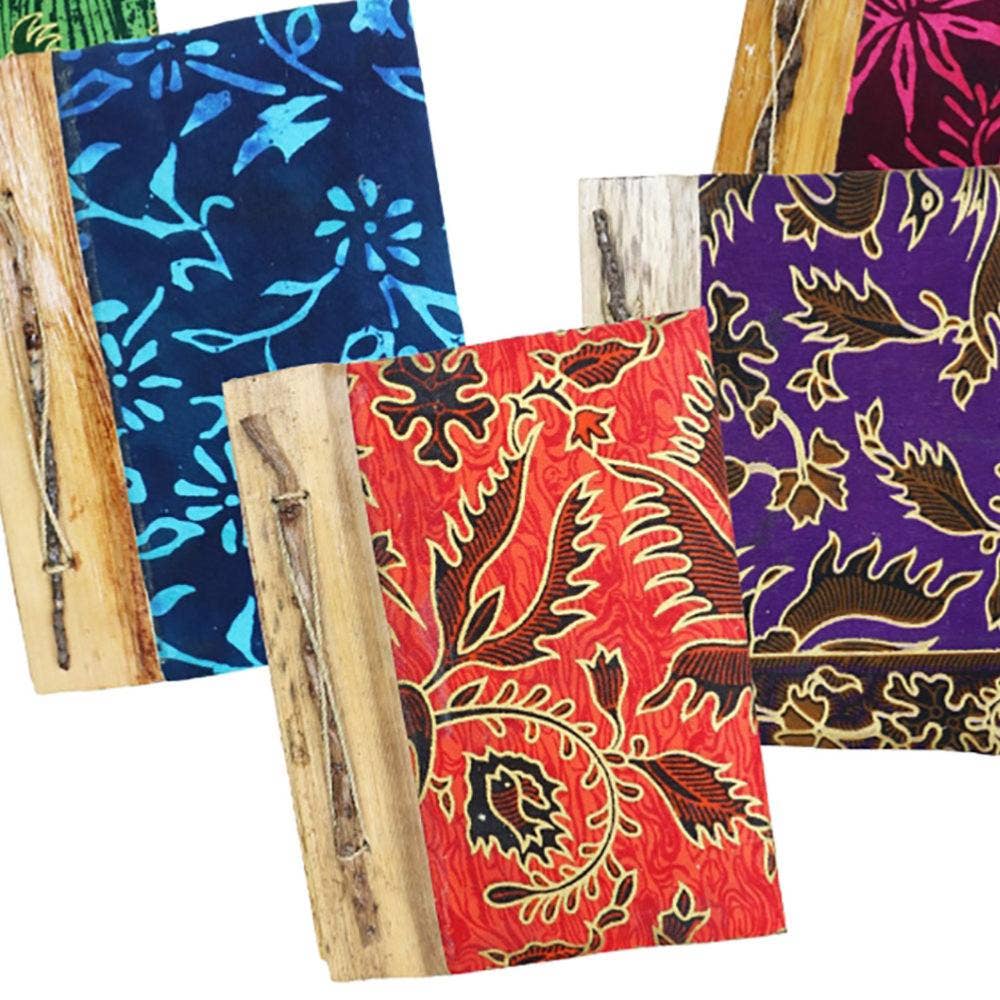 Shared Earth – wholesale Notebook – Notebook Handmade Batik Cover Assorted 17x22cm1
