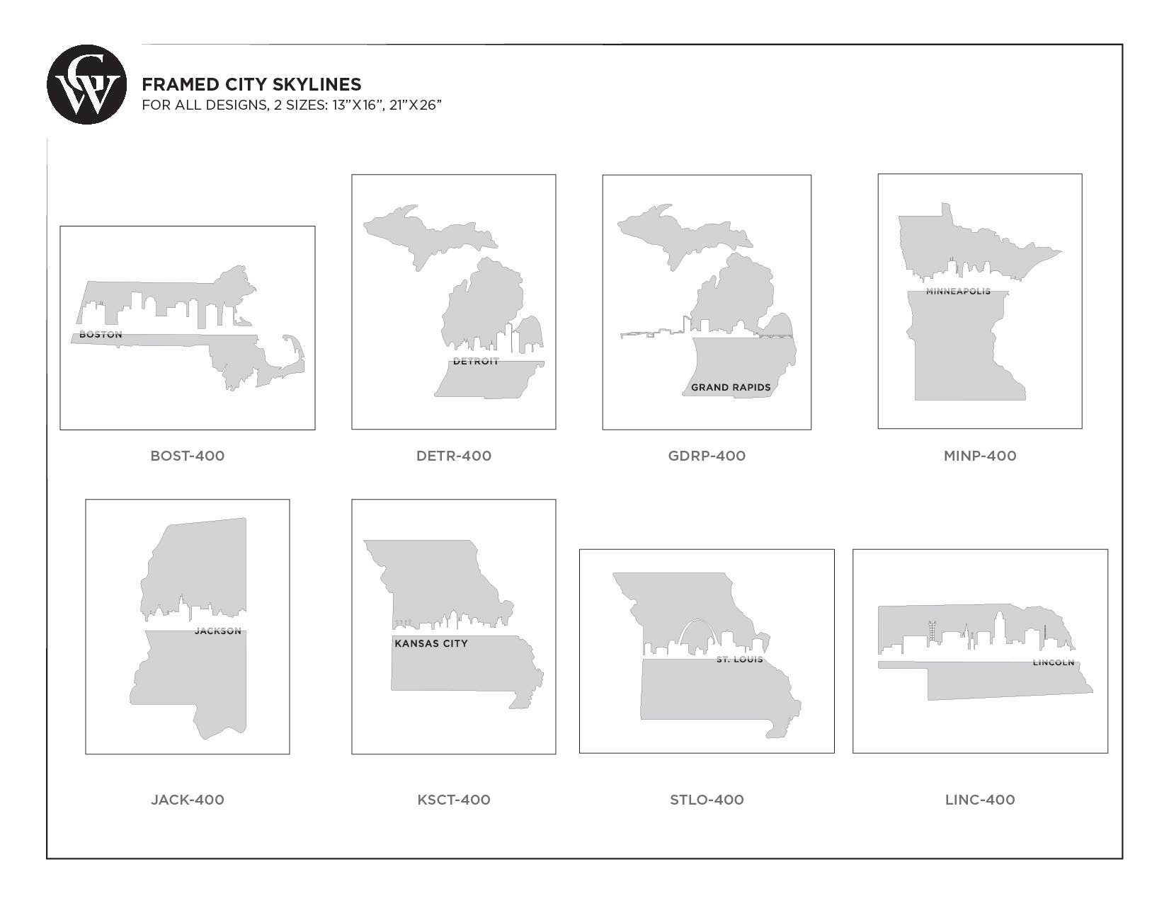 Grainwell - Wholesale Art Print - Framed City Skyline4