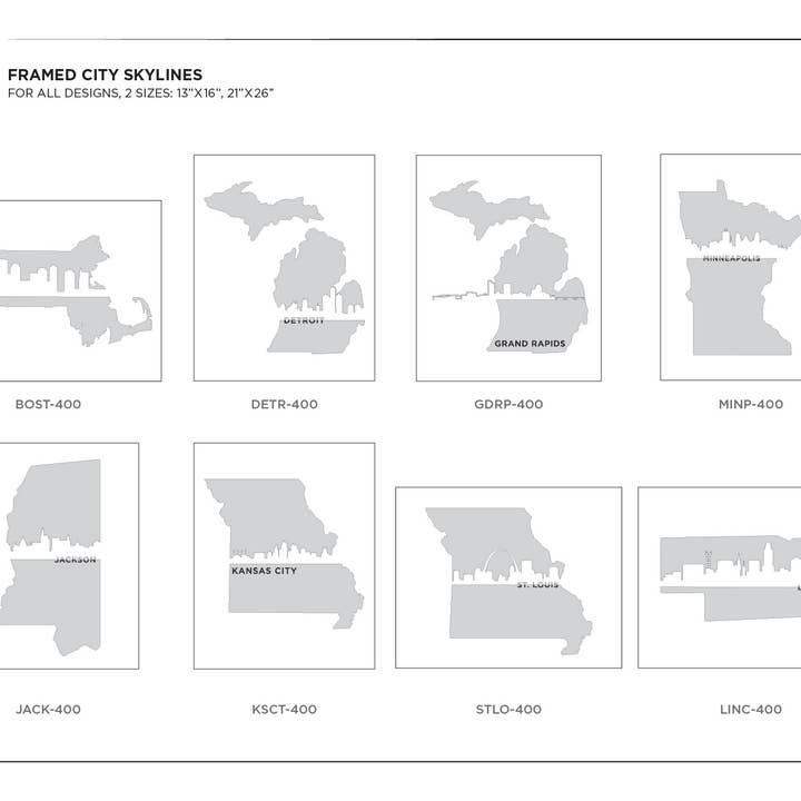 Grainwell - Wholesale Art Print - Framed City Skyline4