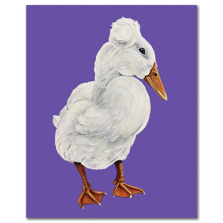 Tirage artistique en forme de canard - Barry pour la vente par Woollybear Travels