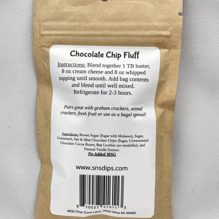 SnS Dips - Wholesale Dip - Chocolate Chip Fluff Mix1