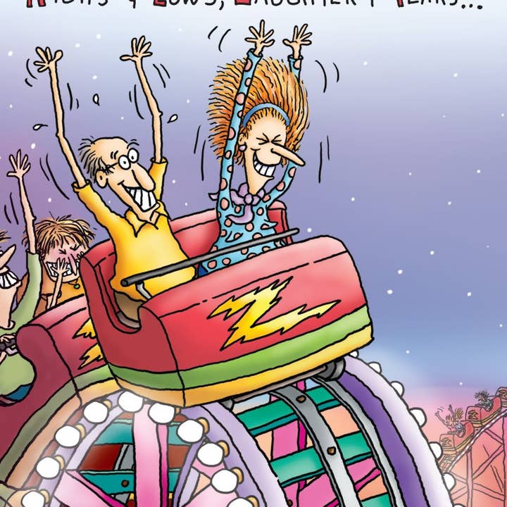 Oatmeal Studios - Wholesale Birthday Card - Roller Coaster Birthday Card - 7325