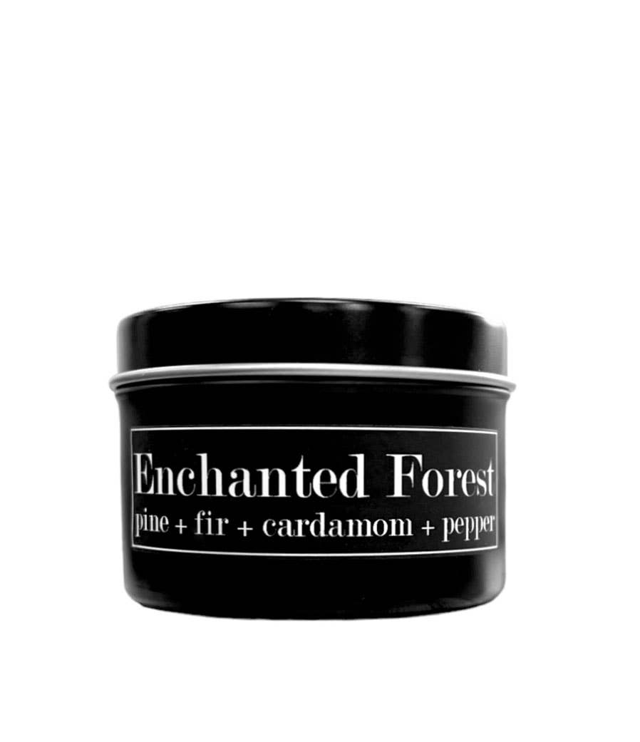 Fly Paper Products - Wholesale Travel Candles - Enchanted Forest 4oz Candle Fir + Cardamom + Pepper