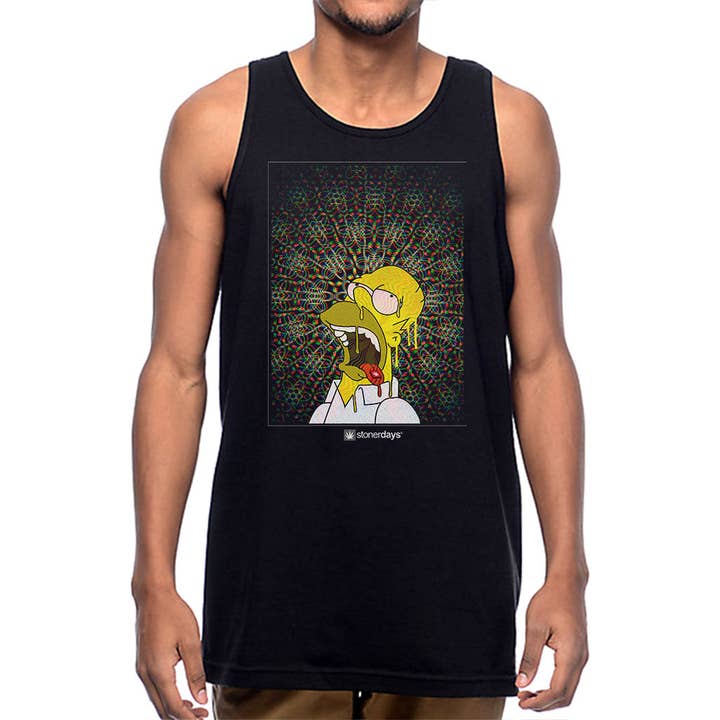 Homer Blotter Tank for wholesale by StonerDays Apparel