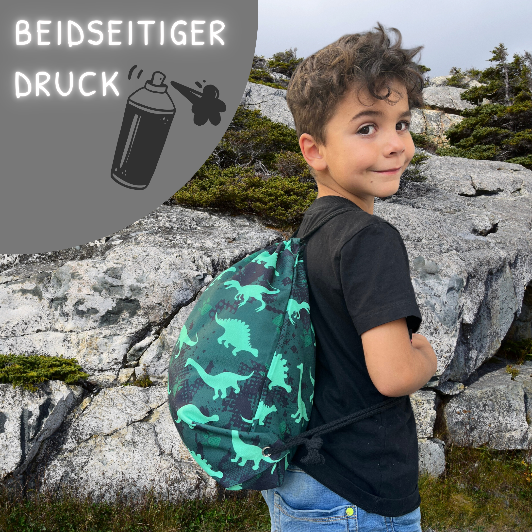 HECKBO - Wholesale Drawstring bag – kids - Gym bag dinosaur4