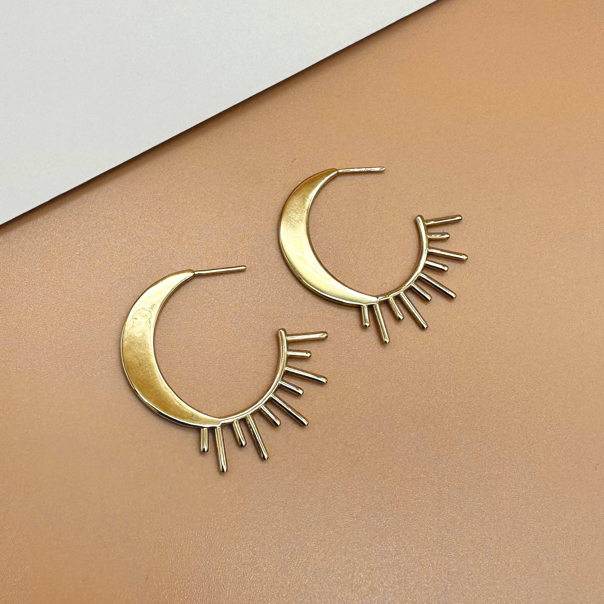 Love Lori Michelle Jewelry - Wholesale Dangle Earrings - Stella Sun Moon Hoop Earrings2