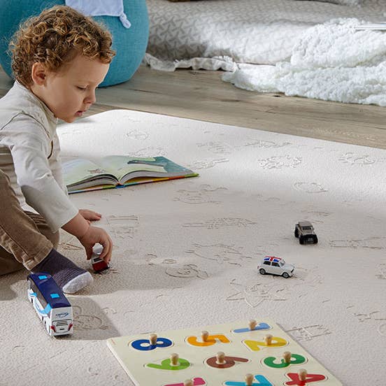 LUBABYMATS – wholesale Lekmatta - Barn och baby – Beige vadderad lekmatta för spädbarn