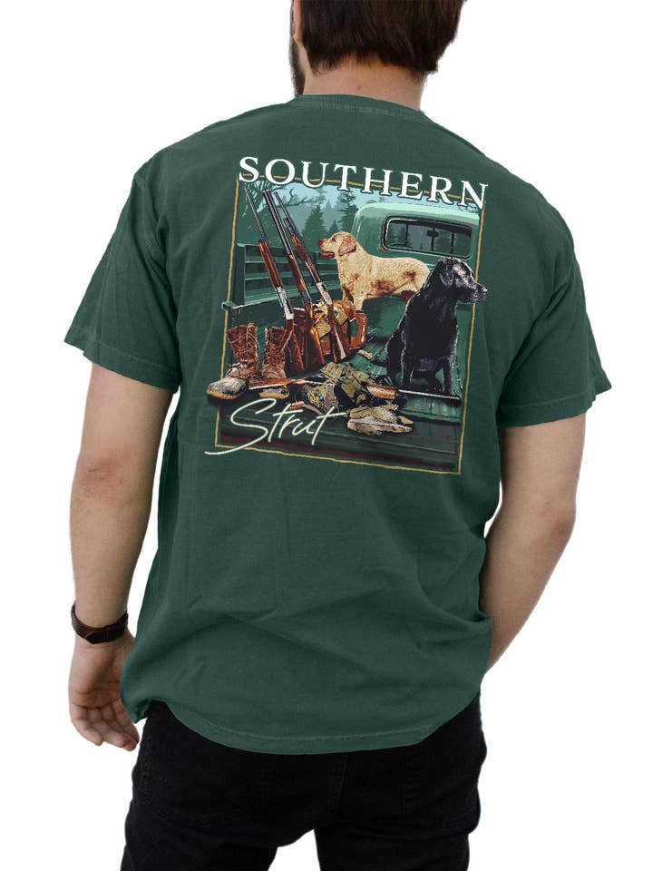 Duck Hunting Truck Emerald Short-Sleeve T-Shirt for wholesale on Faire0