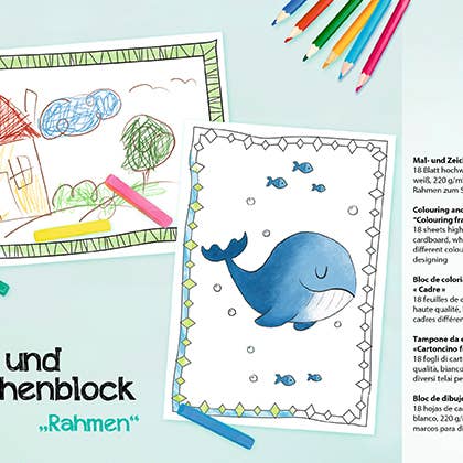 URSUS® / Buntpapierfabrik Ludwig Bähr GmbH & Co. KG - Wholesale Coloring & Activity Book - Kids & Baby - Painting And Drawing Pad “Frame”