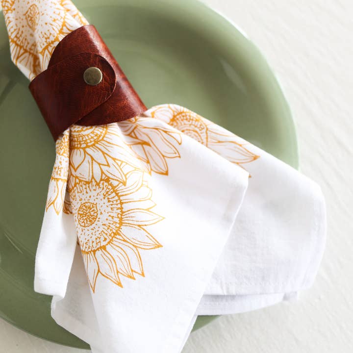 Highland Ridge | Handmade Home Decor – wholesale Dinner & cloth napkin – Sunflower Garden Napkins Set of 45