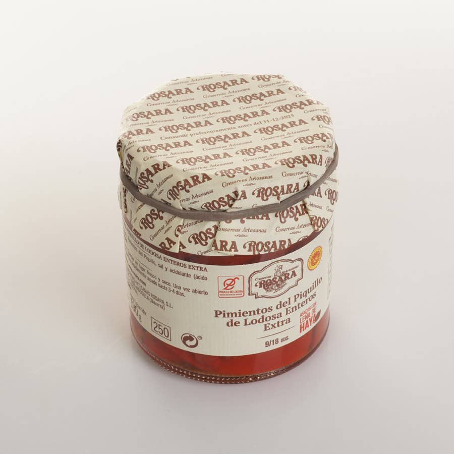 Conservas Rosara - Wholesale Pickled Vegetables - WHOLE PIQUILLO PEPPER 9/18 PCS. JAR 250 ml.1