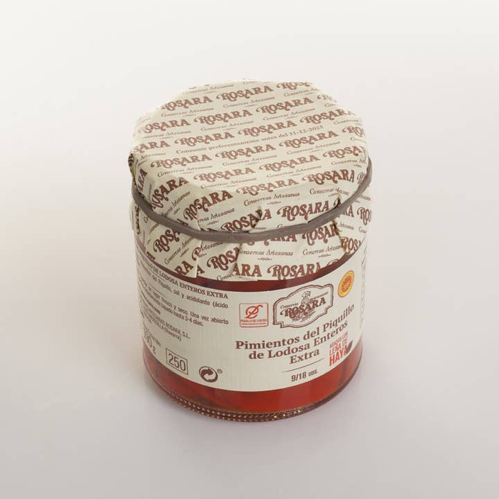 Conservas Rosara - Wholesale Pickled Vegetables - WHOLE PIQUILLO PEPPER 9/18 PCS. JAR 250 ml.1